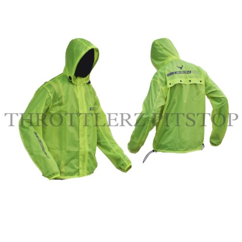 BISON AQUASHIELD RAIN HOODIE: NEON