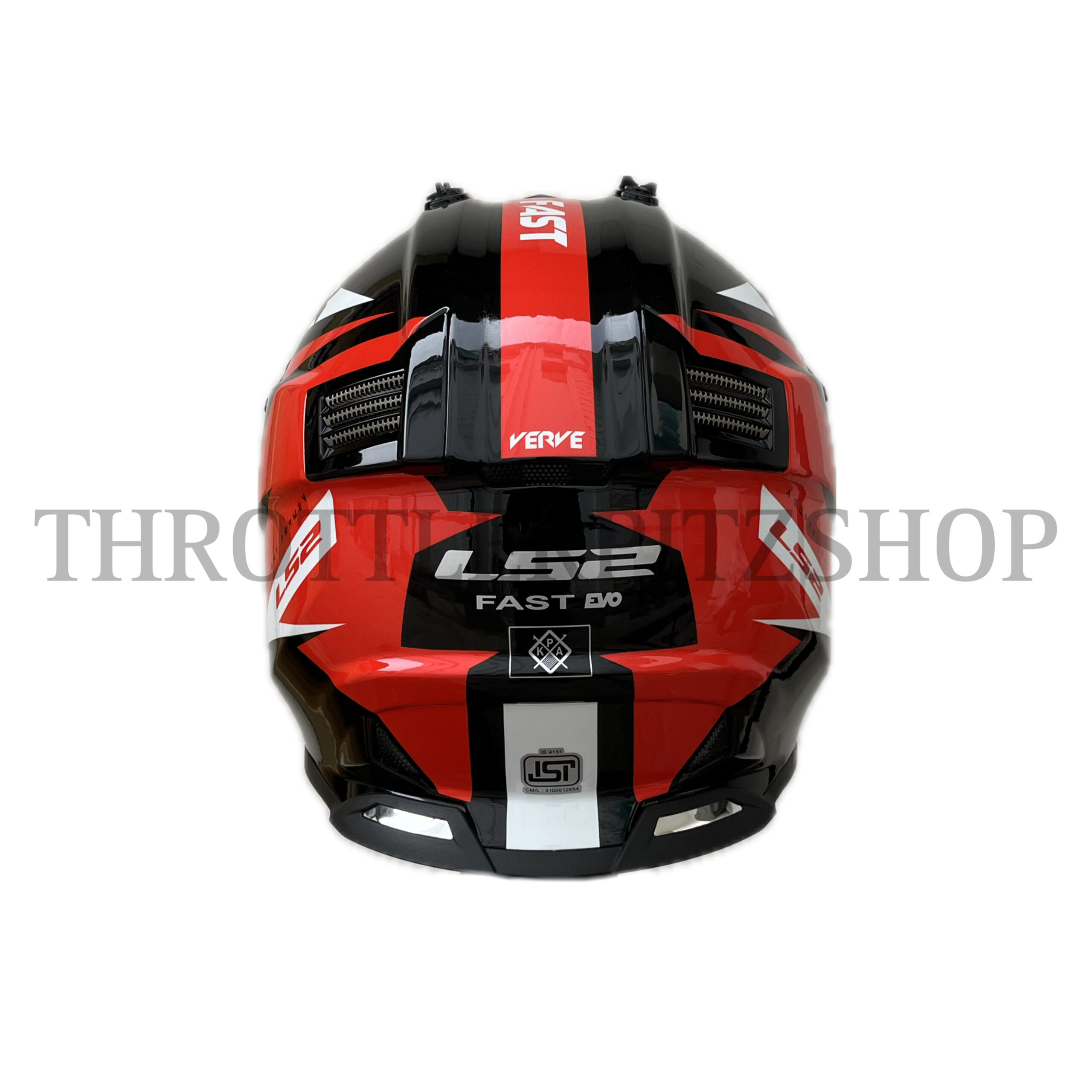Casco Moto Cross Casco De Cross LS2 Fast Evo Mini Strike Negro