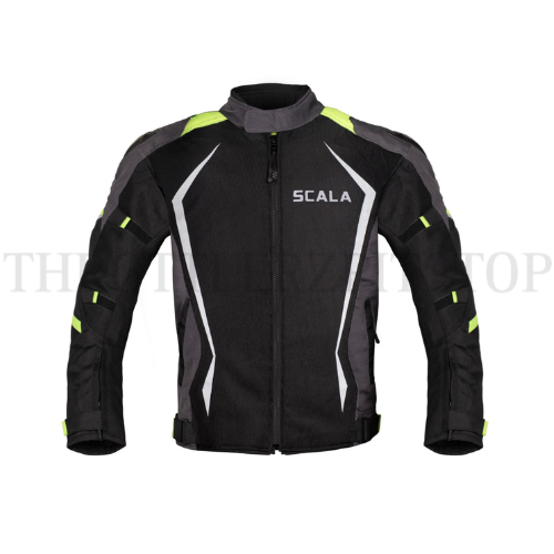 SCALA BRAVE JACKET : BLACK/ NEON