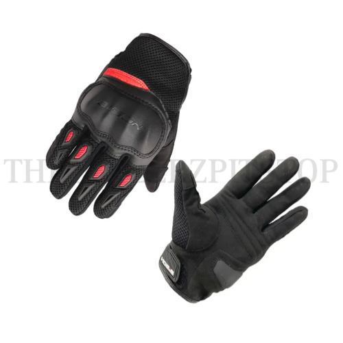 BISON ACER GLOVES : BLACK/RED
