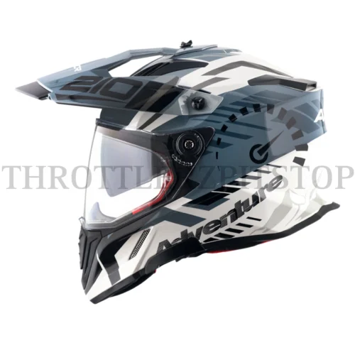 AXOR X-CROSS DUAL VISOR SPEEDOMETER : WHITE GREY