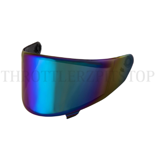 KYT NFR/STRIKER/NZ RACE VISOR : IRIDIUM RAINBOW
