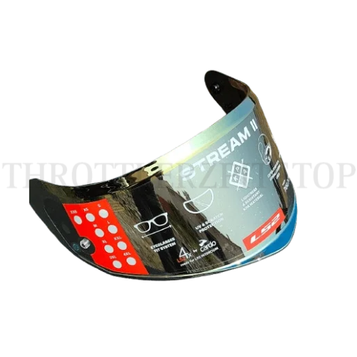 LS2 FF808/ FF 320 STREAM || VISOR : IRIDIUM GOLD