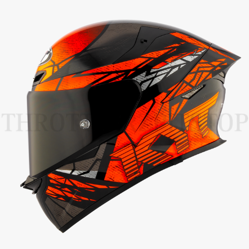 KYT TT REVO COMBUSTION ORANGE