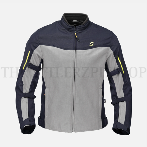 SOLACE THRIFT JACKET : BLUE/SILVER