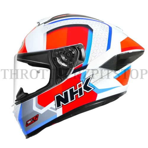 NHK K5R RETRO WHITE RED/BLUE